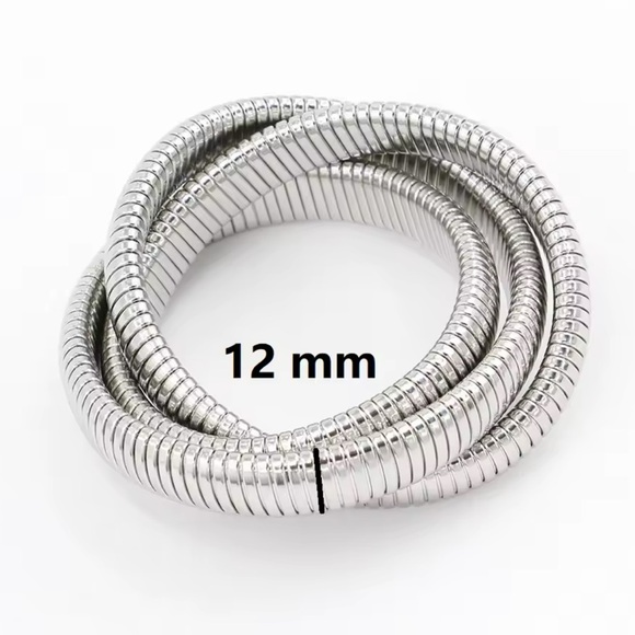 Aurora 18K Gold Stainless Steel Waterproof Slake Bracelet - Picture 10 of 13